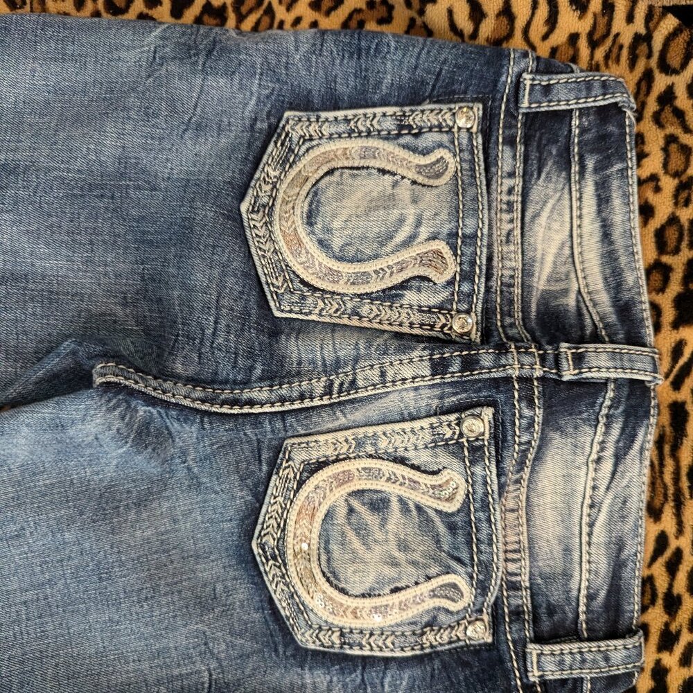 Girls miss me jeans worn once